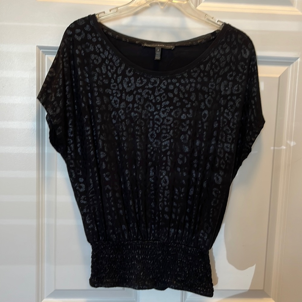 NWOT - White House Black Market Smocked Waist Top